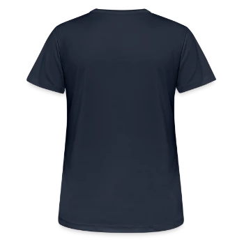 T-shirt respirant Femme - bleu marine foncé - Dos - AI Model Female 172 light (172cm)