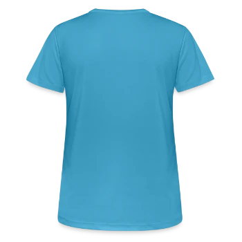 Women's Breathable T-Shirt - sapphire blue - Back - AI Model Female 172 dark (172cm)
