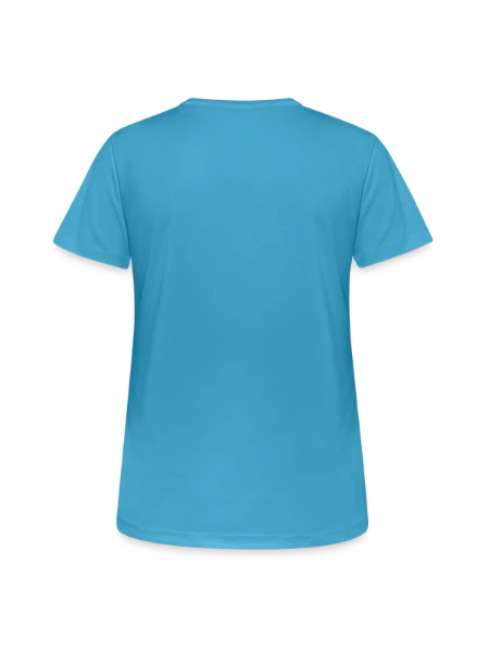 Women's Breathable T-Shirt - sapphire blue - Back
