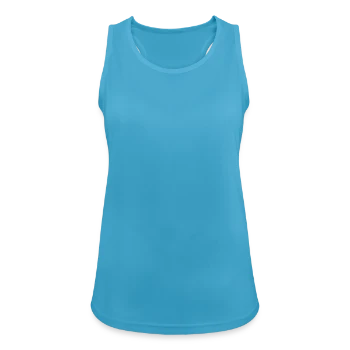 Women's Breathable Tank Top - sapphire blue - Front - Zoe (177cm)