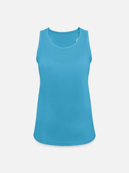 Women's Breathable Tank Top - sapphire blue - Front