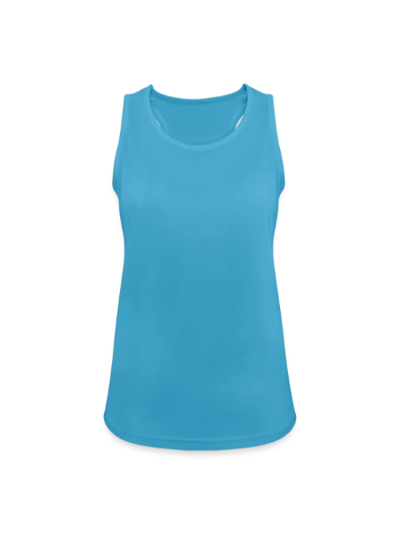 Women's Breathable Tank Top - sapphire blue - Front