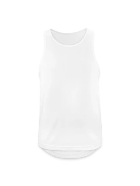 Männer Tank Top atmungsaktiv - Weiß - Vorne