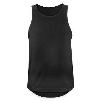 Men's Breathable Tank Top - black - Front - Nick (188cm)