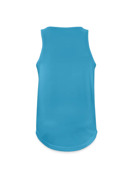 Men's Breathable Tank Top - sapphire blue - Back