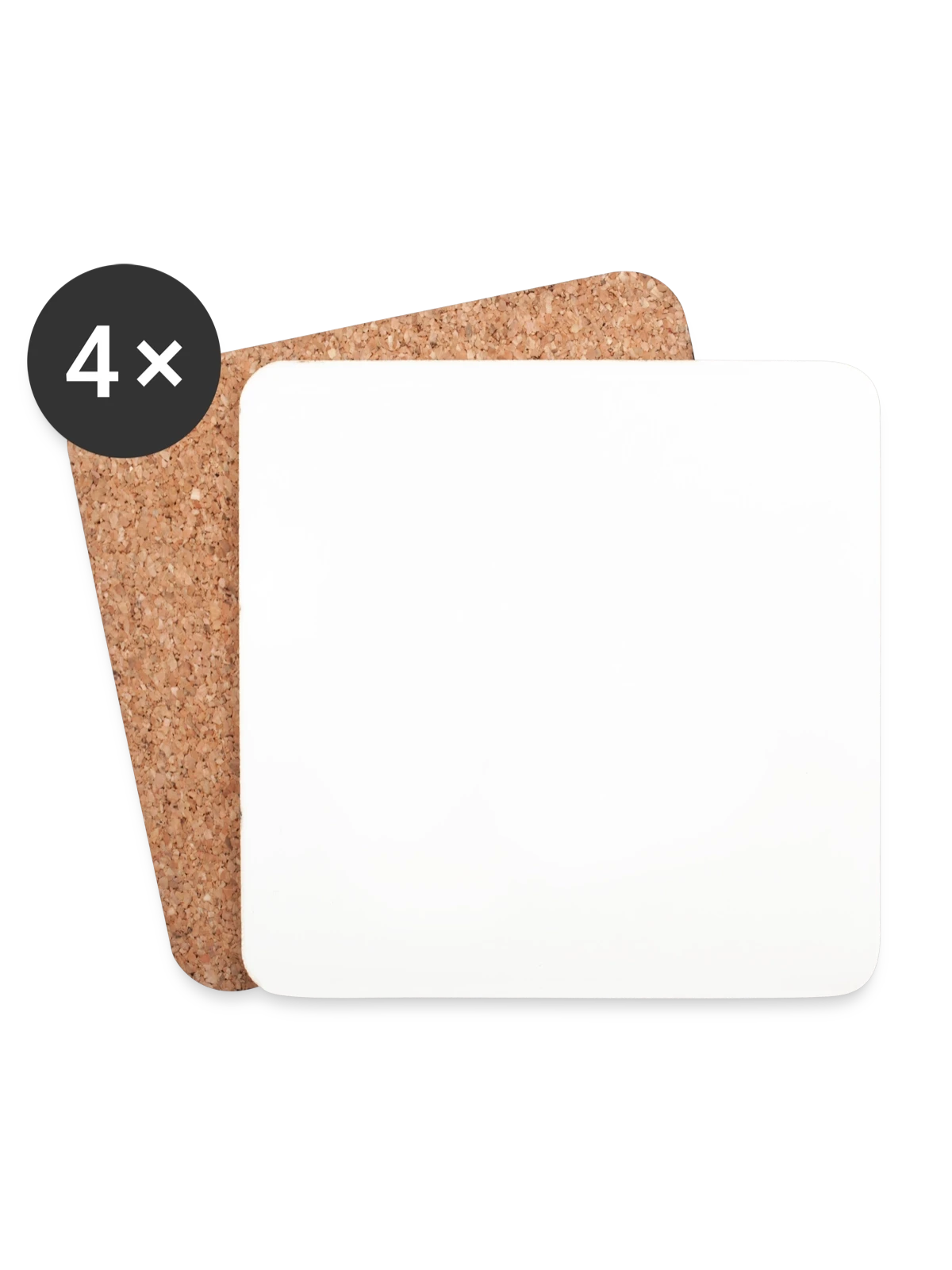 Coasters (set of 4) - white - Front