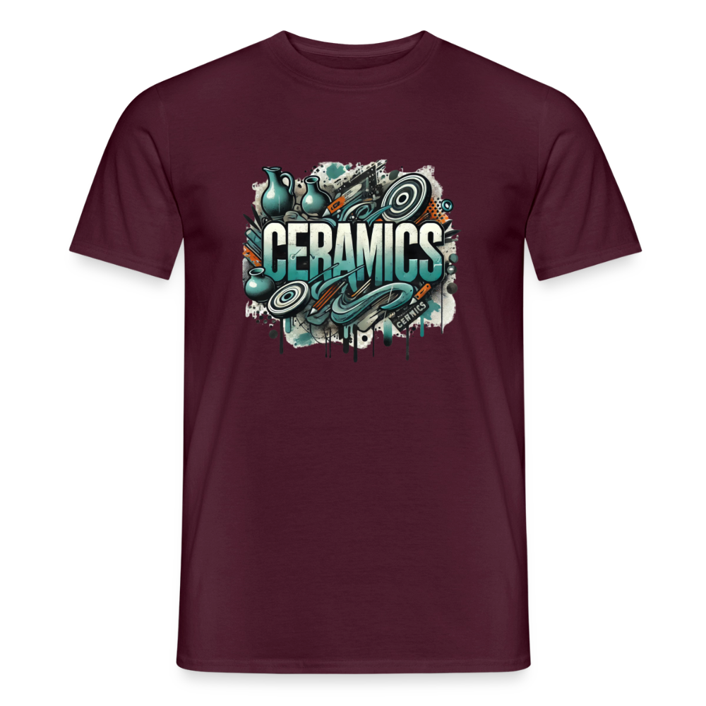 Ceramics Urban Design · T-shirt — brick red — front