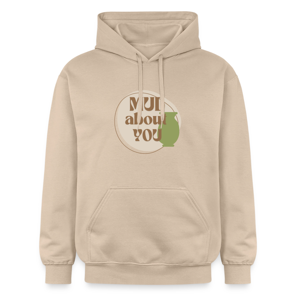 Mud About You Softstyle® Midweight · Hoodie — sand — front