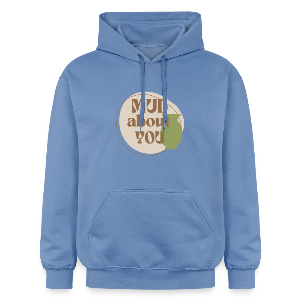 Mud About You Softstyle® Midweight · Hoodie — carolina blue — front