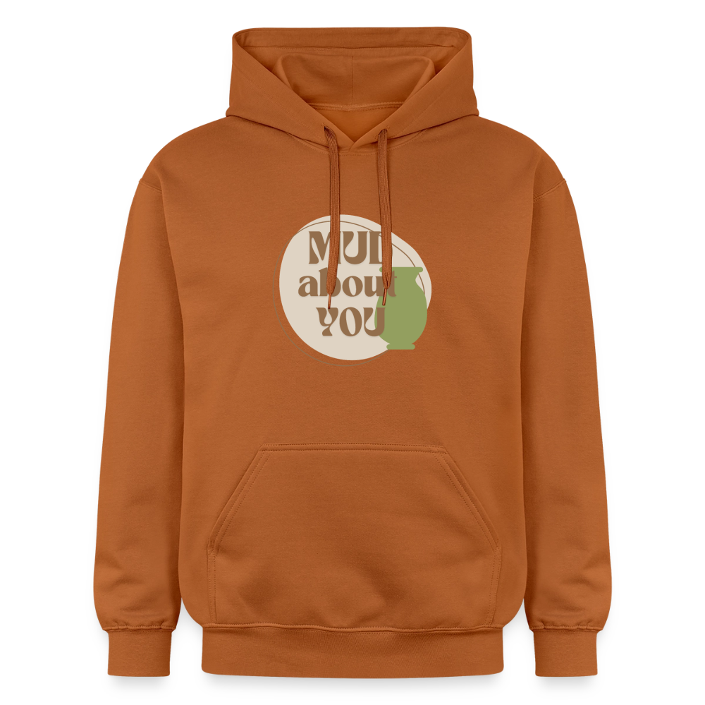 Mud About You Softstyle® Midweight · Hoodie — Athletic Orange — front