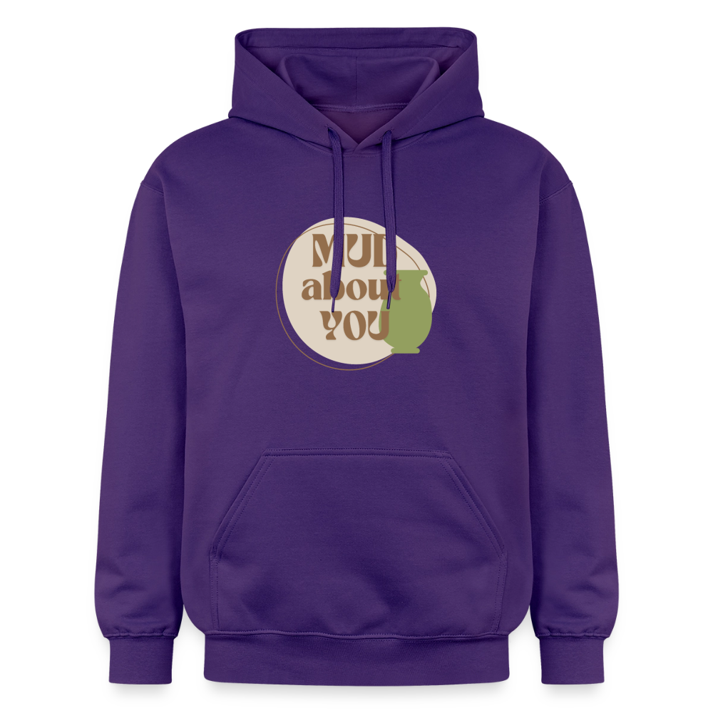 Mud About You Softstyle® Midweight · Hoodie — purple — front