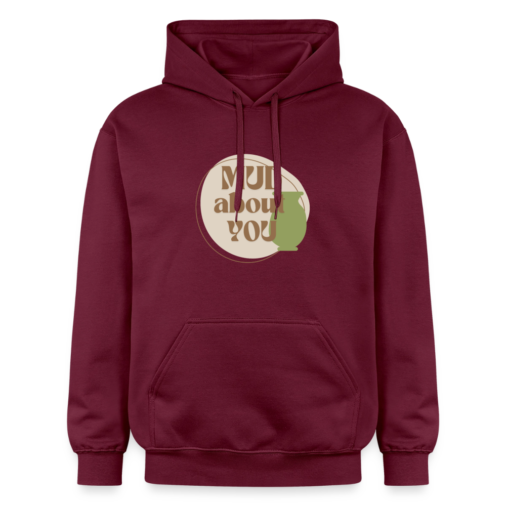Mud About You Softstyle® Midweight · Hoodie — maroon — front