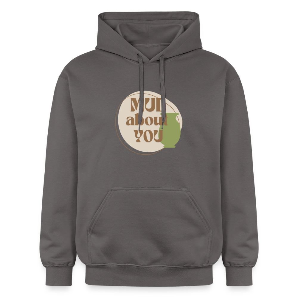 Mud About You Softstyle® Midweight · Hoodie — dark grey — front