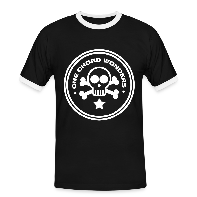 OCW Ringer Shirt - Black with Reverse Print - Men's Ringer Shirt
