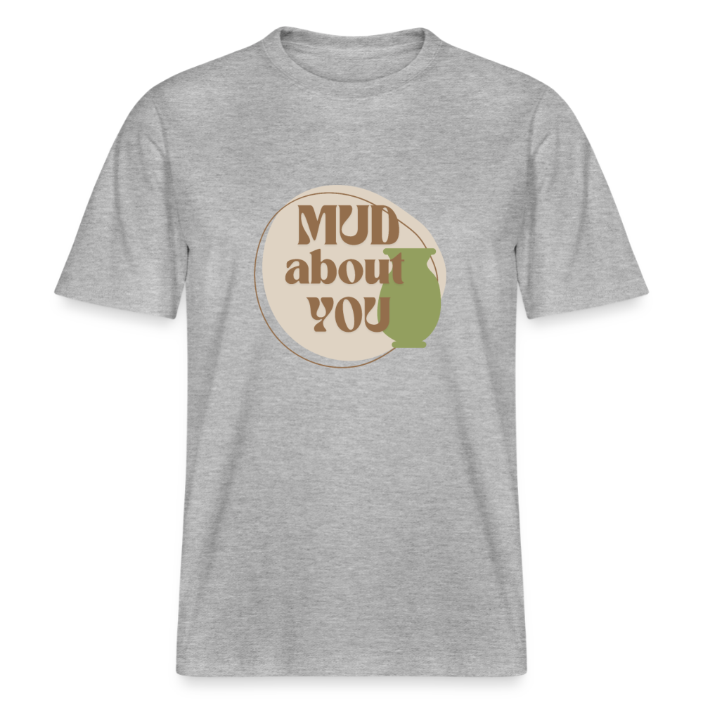 Mud About You · Organic T-shirt — heather grey — front