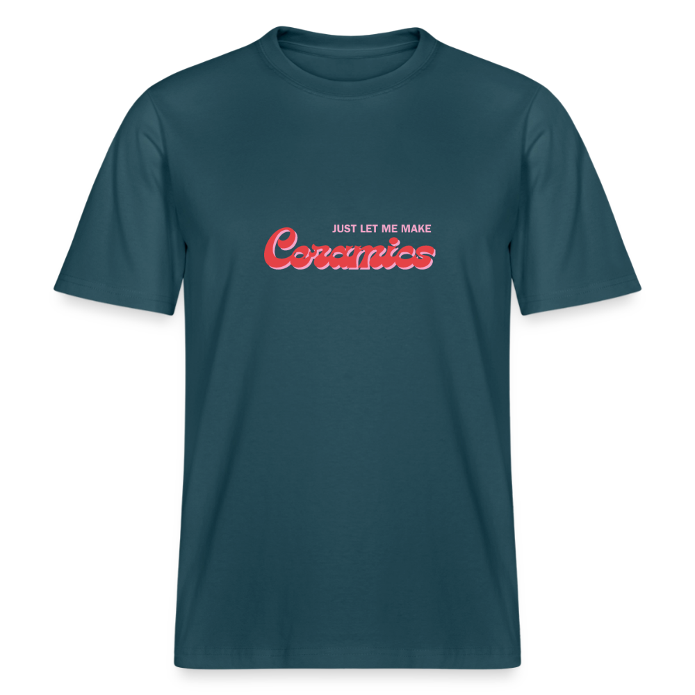 Just Let Me Make Ceramics · Organic T-shirt — stargazer — front