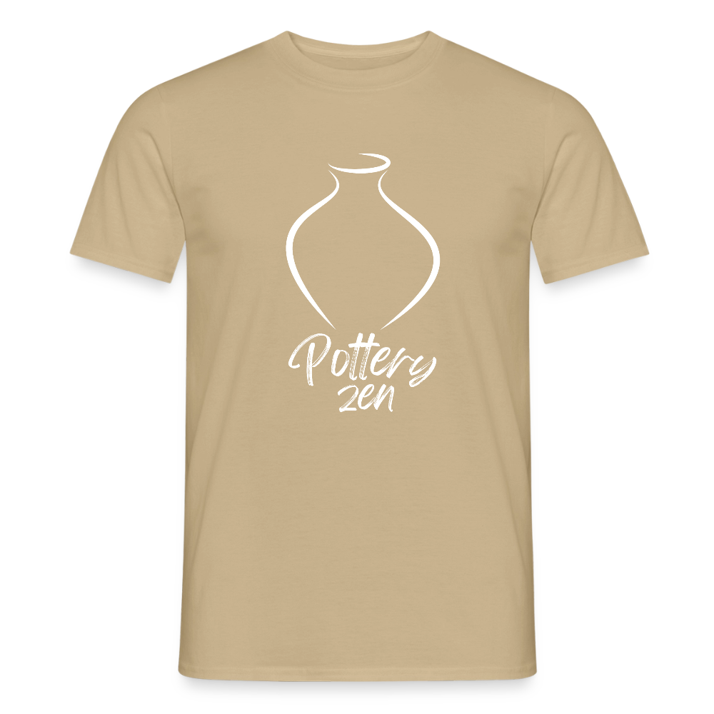 Pottery Zen · T-shirt — sand beige — front