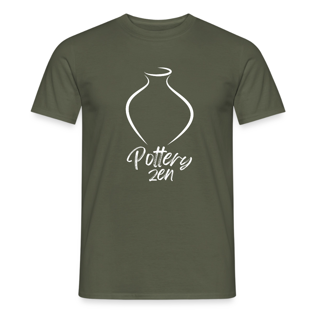 Pottery Zen · T-shirt — military green — front