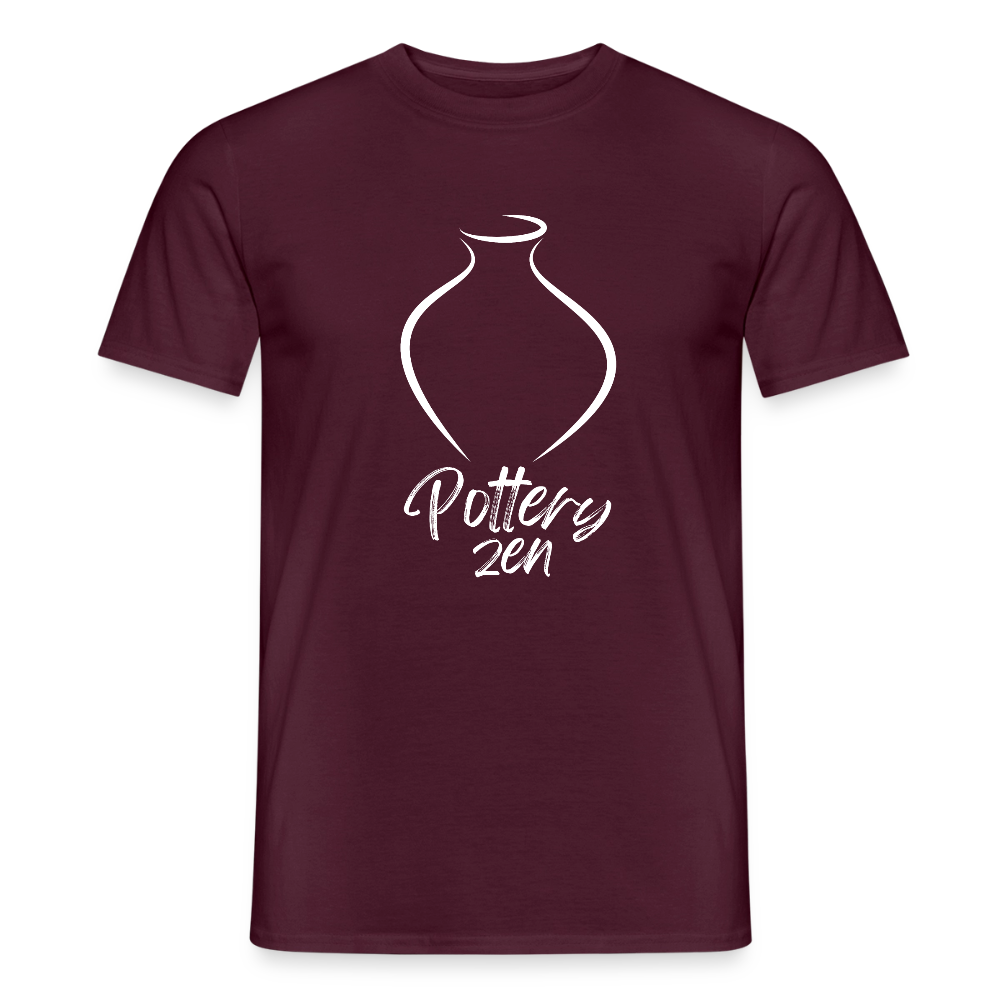 Pottery Zen · T-shirt — brick red — front