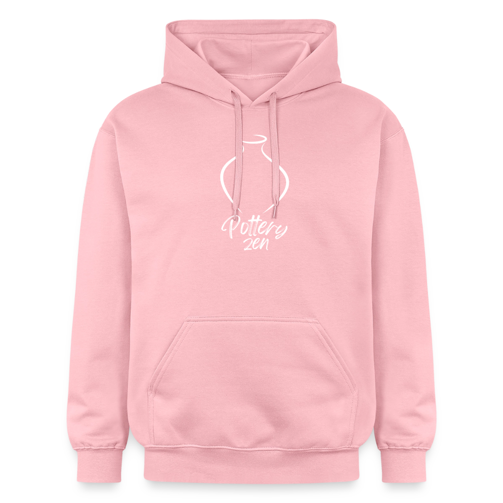 Pottery Zen Softstyle® Midweight · Hoodie — light pink — front