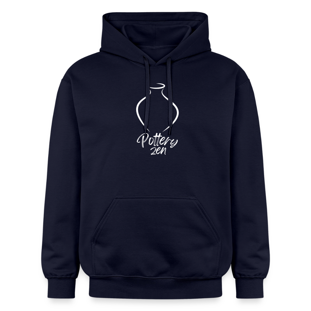 Pottery Zen Softstyle® Midweight · Hoodie — navy — front
