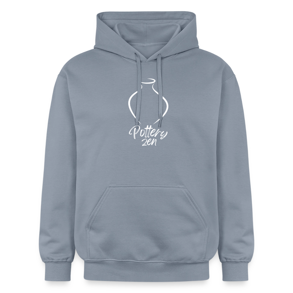 Pottery Zen Softstyle® Midweight · Hoodie — blue — front