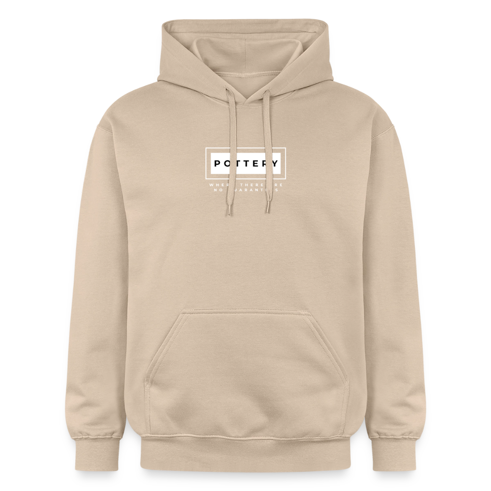 Pottery, Where There Are No Guarantees Softstyle® Midweight · Hoodie — sand — front