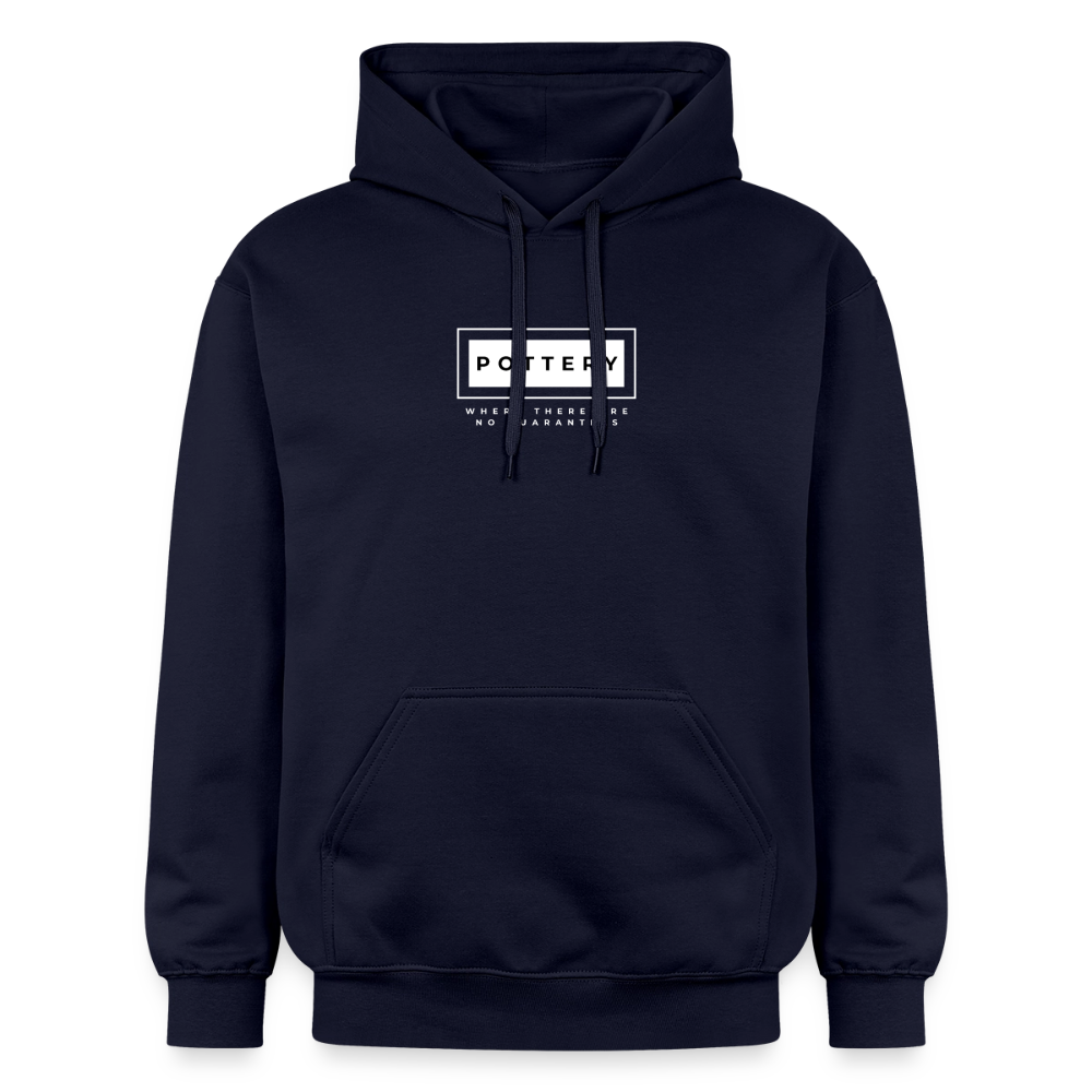 Pottery, Where There Are No Guarantees Softstyle® Midweight · Hoodie — navy — front
