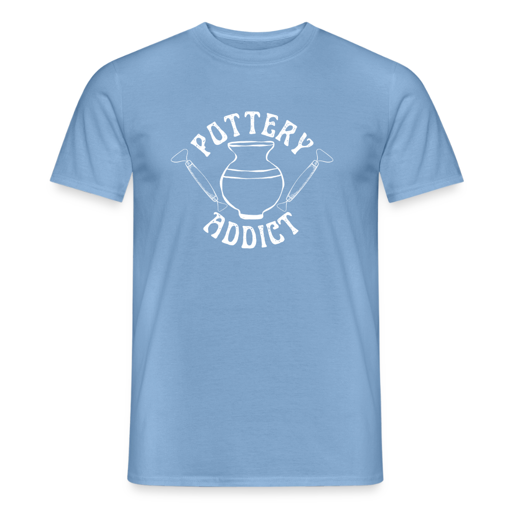Pottery Addict · T-shirt — carolina blue — front