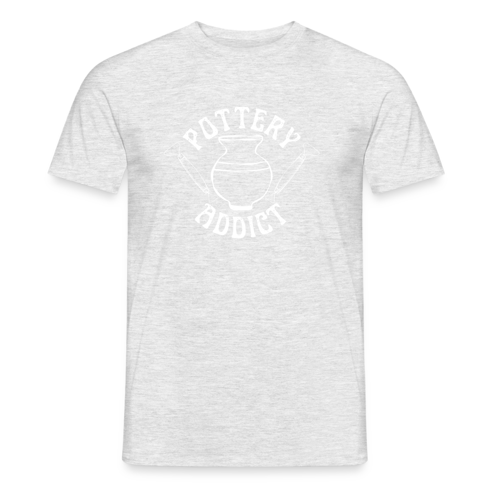 Pottery Addict · T-shirt — heather grey — front