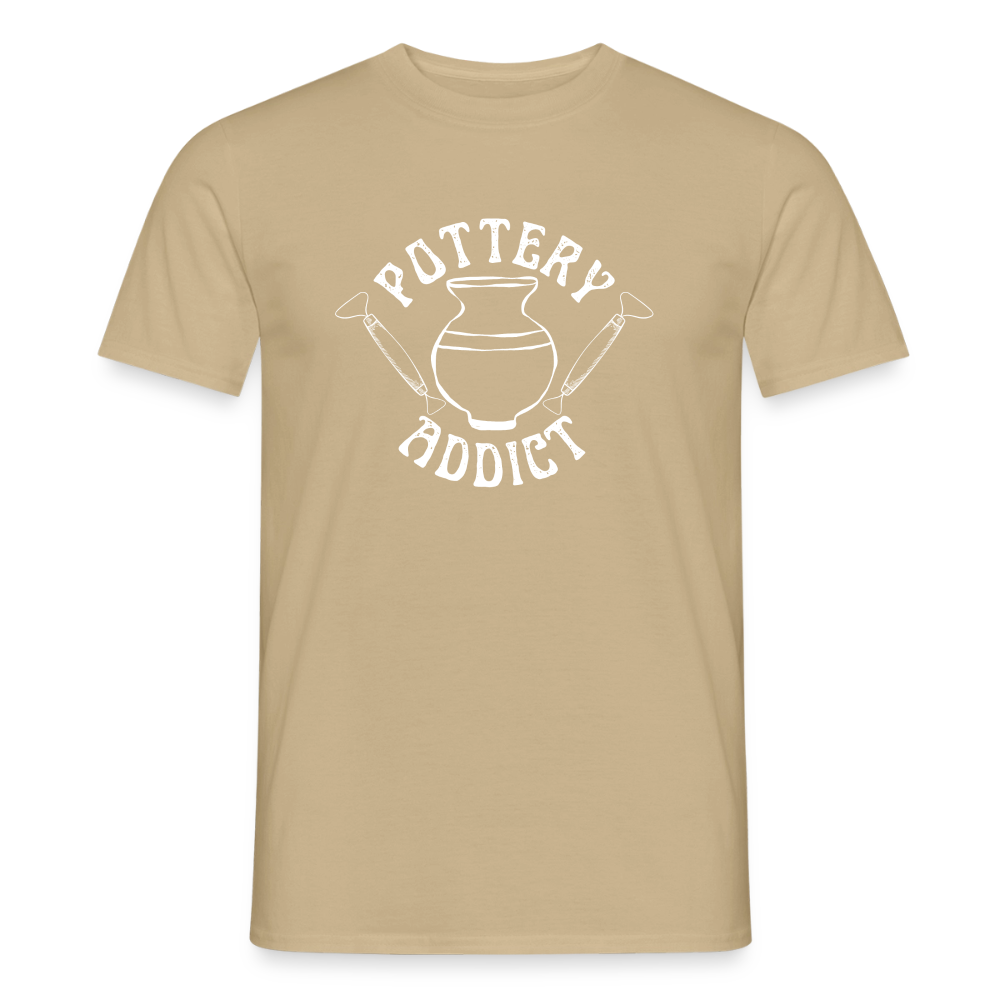 Pottery Addict · T-shirt — sand beige — front