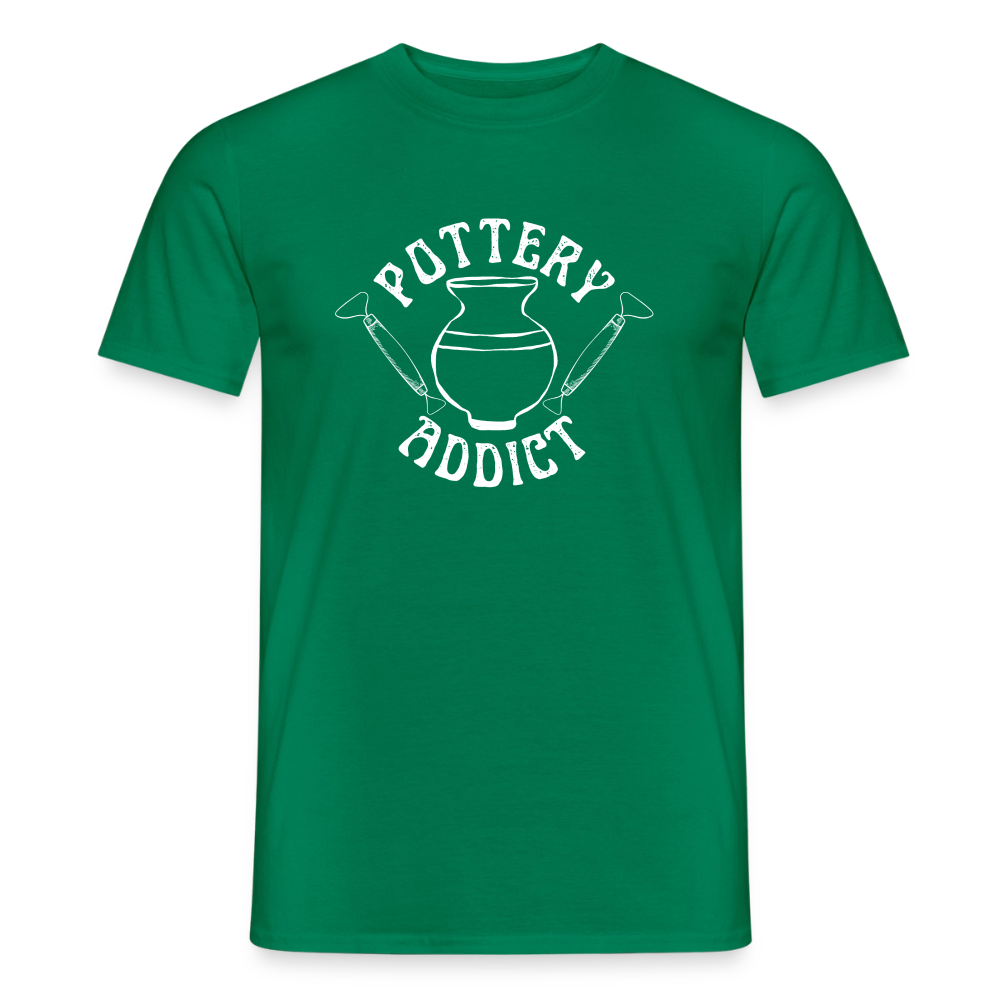 Pottery Addict · T-shirt — kelly green — front
