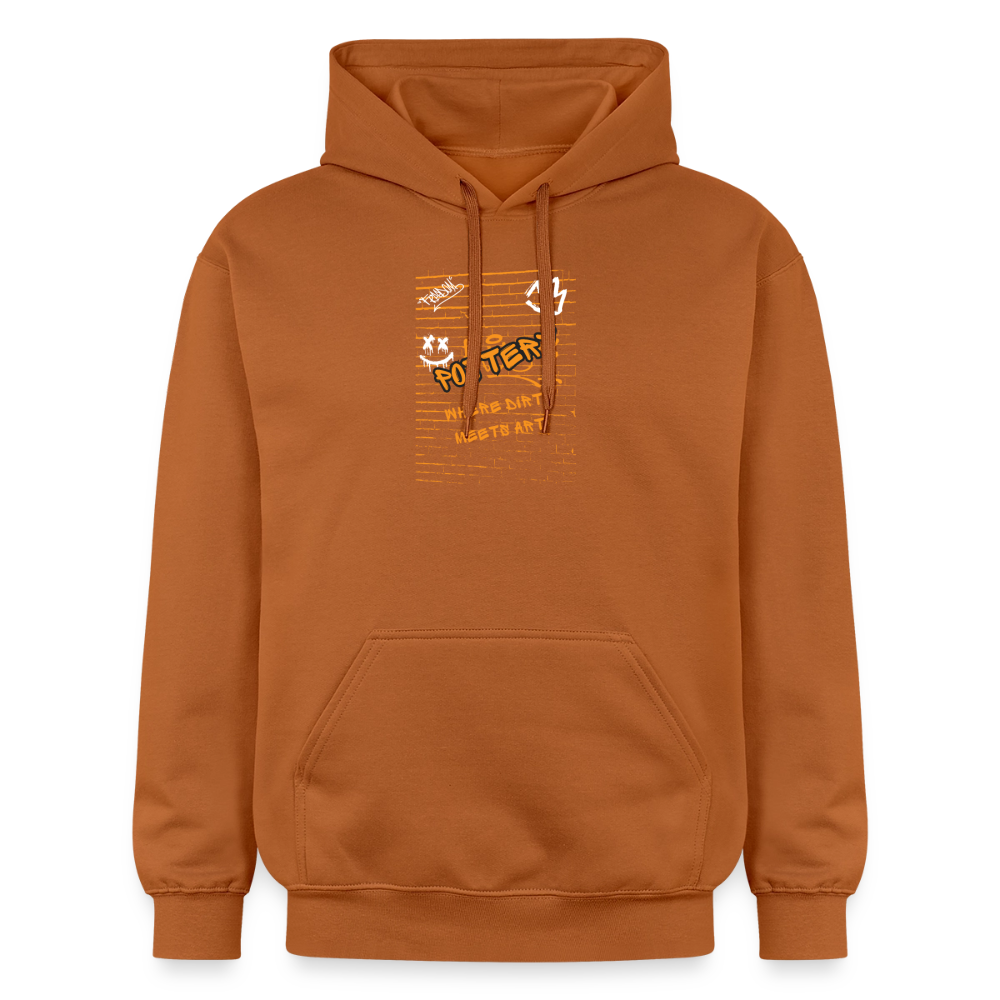 Pottery, Where Dirt Meets Art Softstyle® Midweight · Hoodie — Athletic Orange — front
