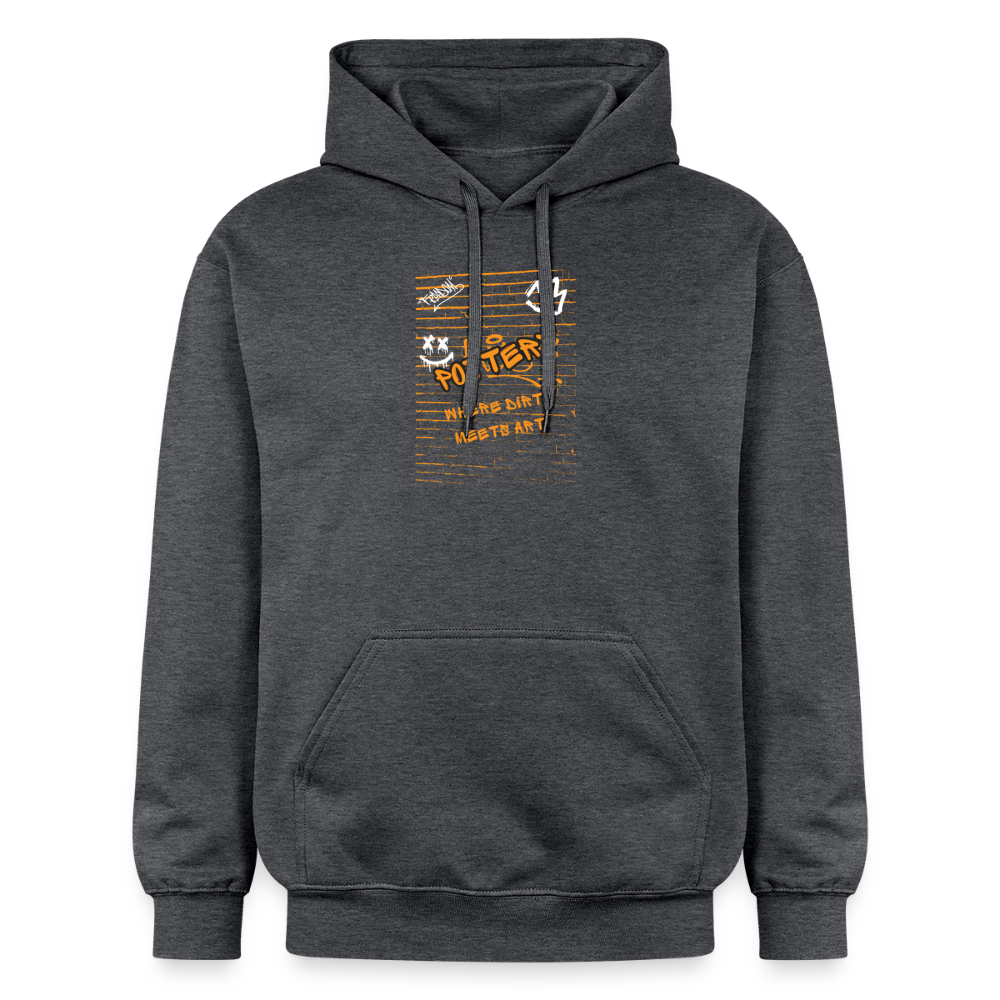 Pottery, Where Dirt Meets Art Softstyle® Midweight · Hoodie — dark heather grey — front