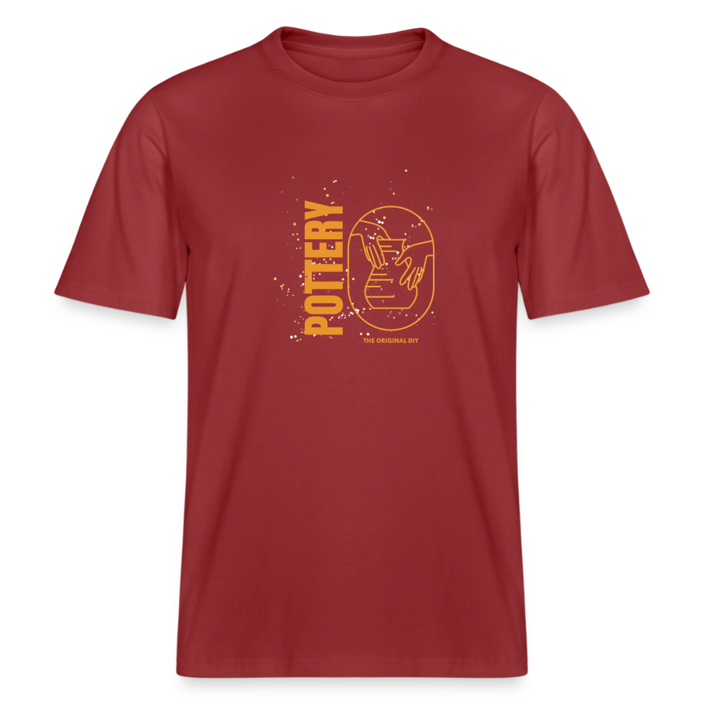 Pottery: The Original Diy · Organic T-shirt — red earth — front