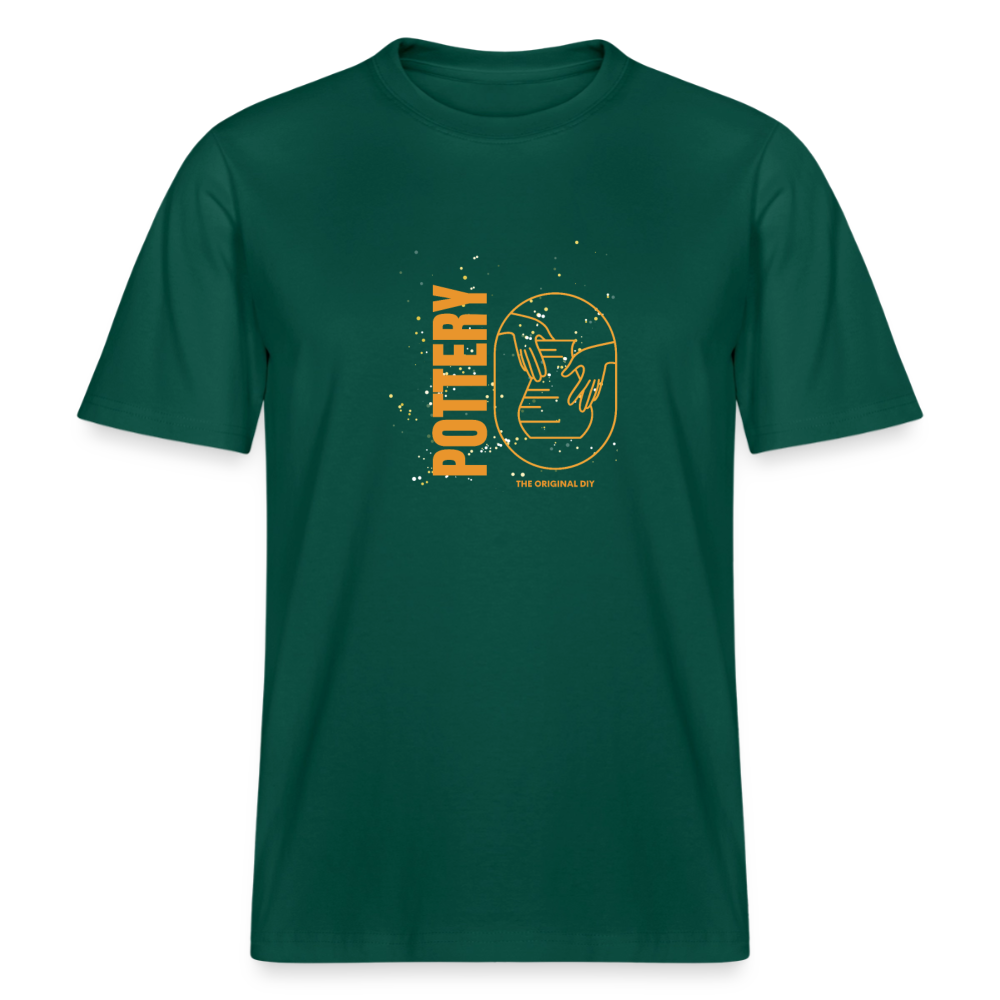 Pottery: The Original Diy · Organic T-shirt — forest — front