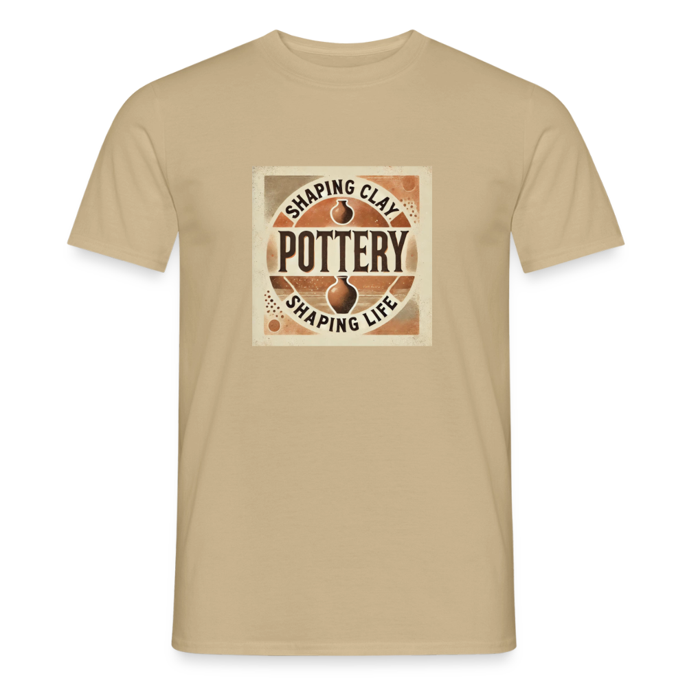 Pottery: Shaping Clay, Shaping Life · T-shirt — sand beige — front