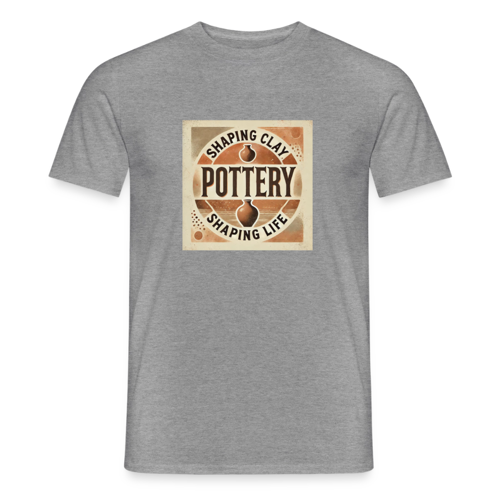 Pottery: Shaping Clay, Shaping Life · T-shirt — graphite heather — front