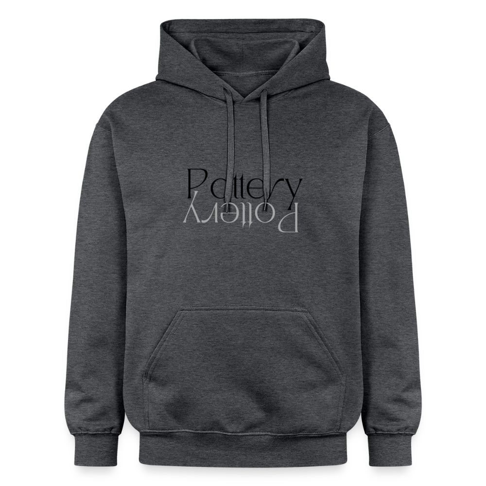 Pottery Reflection Softstyle® Midweight · Hoodie — dark heather grey — front