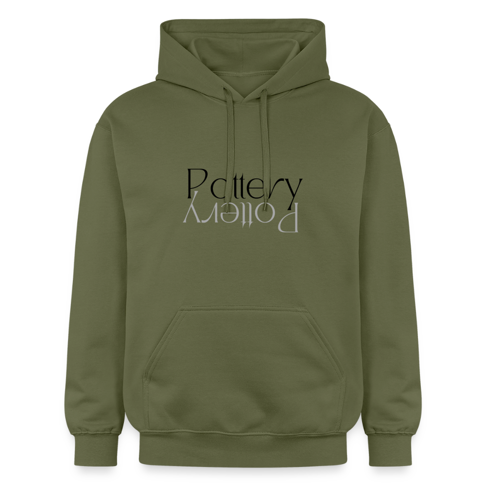 Pottery Reflection Softstyle® Midweight · Hoodie — military green — front
