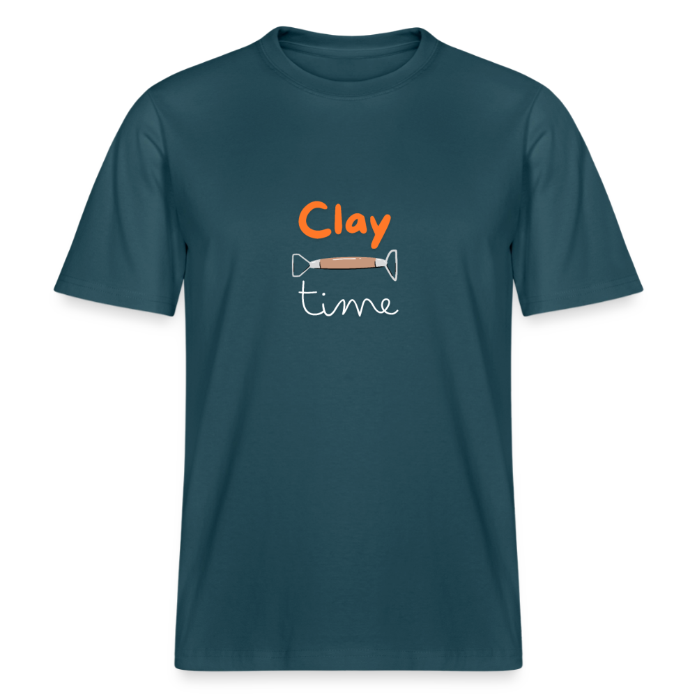 Clay Time · Organic T-shirt — stargazer — front