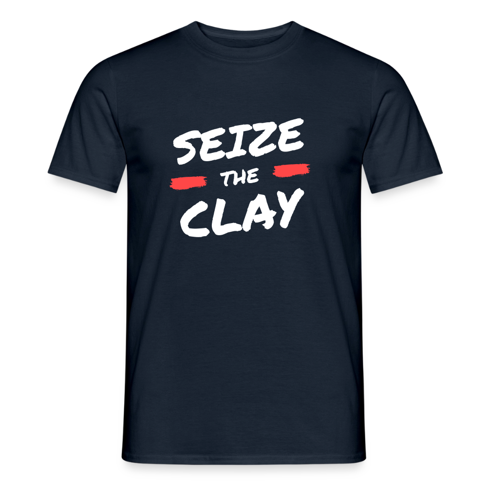 Seize The Clay · T-shirt — navy — front