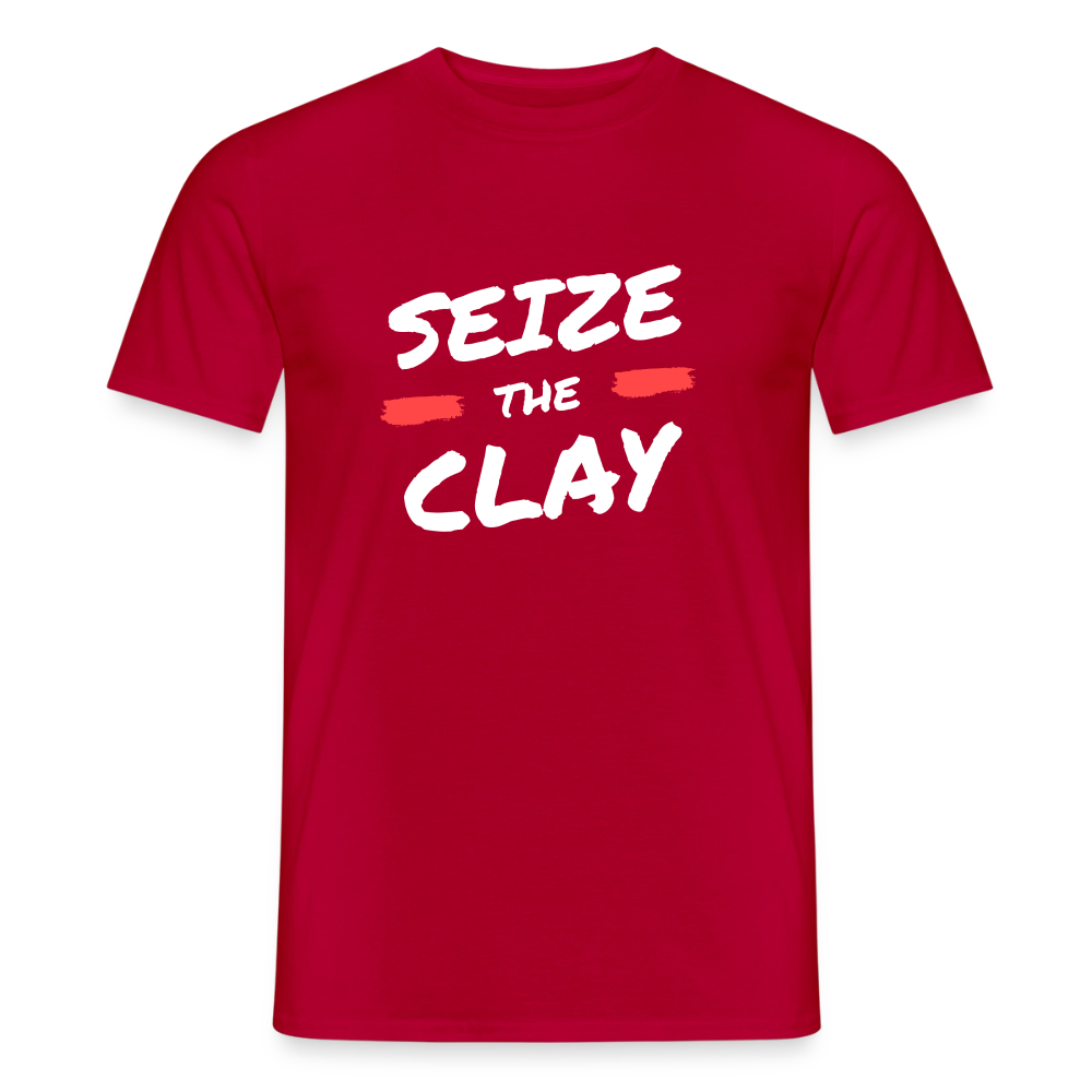 Seize The Clay · T-shirt — red — front