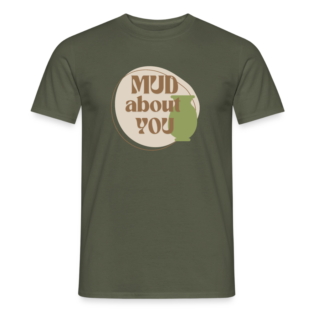 Mud About You · T-shirt — military green — front