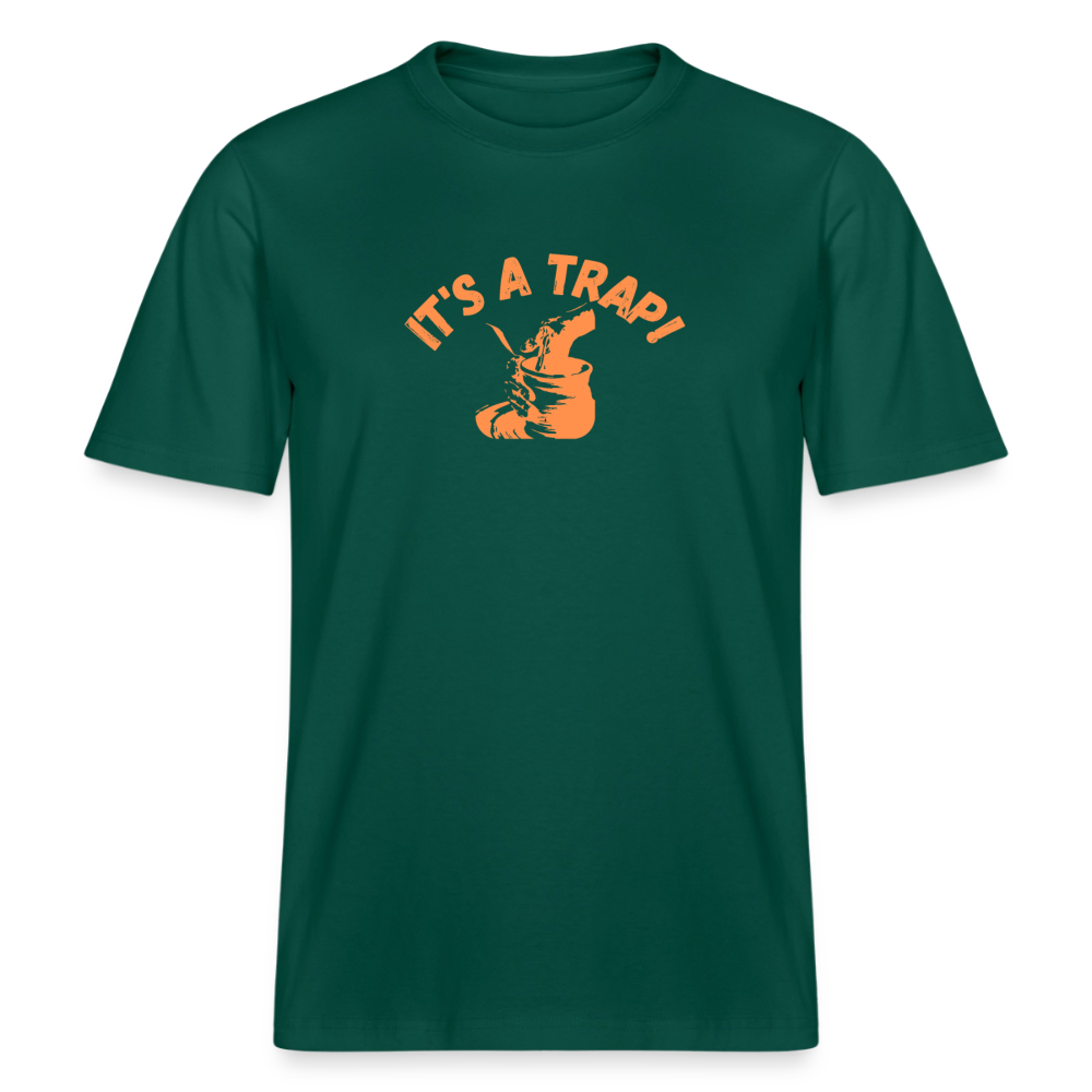 It’s A Trap · Organic T-shirt — forest — front