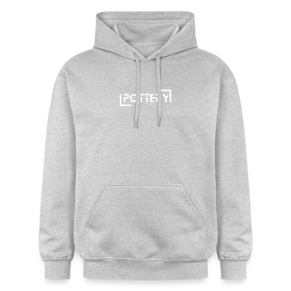 Pottery Softstyle® Midweight · Hoodie — light heather grey — front