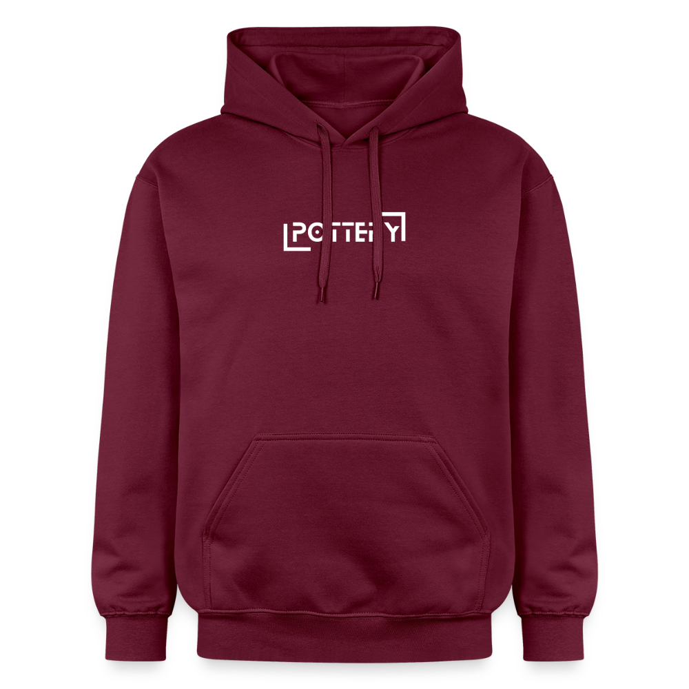 Pottery Softstyle® Midweight · Hoodie — maroon — front