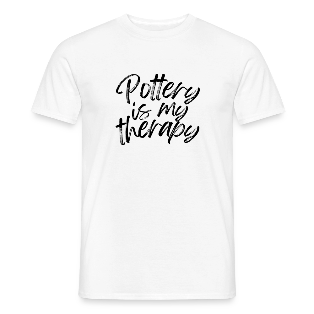 Pottery Is My Therapy · T-shirt — white — front
