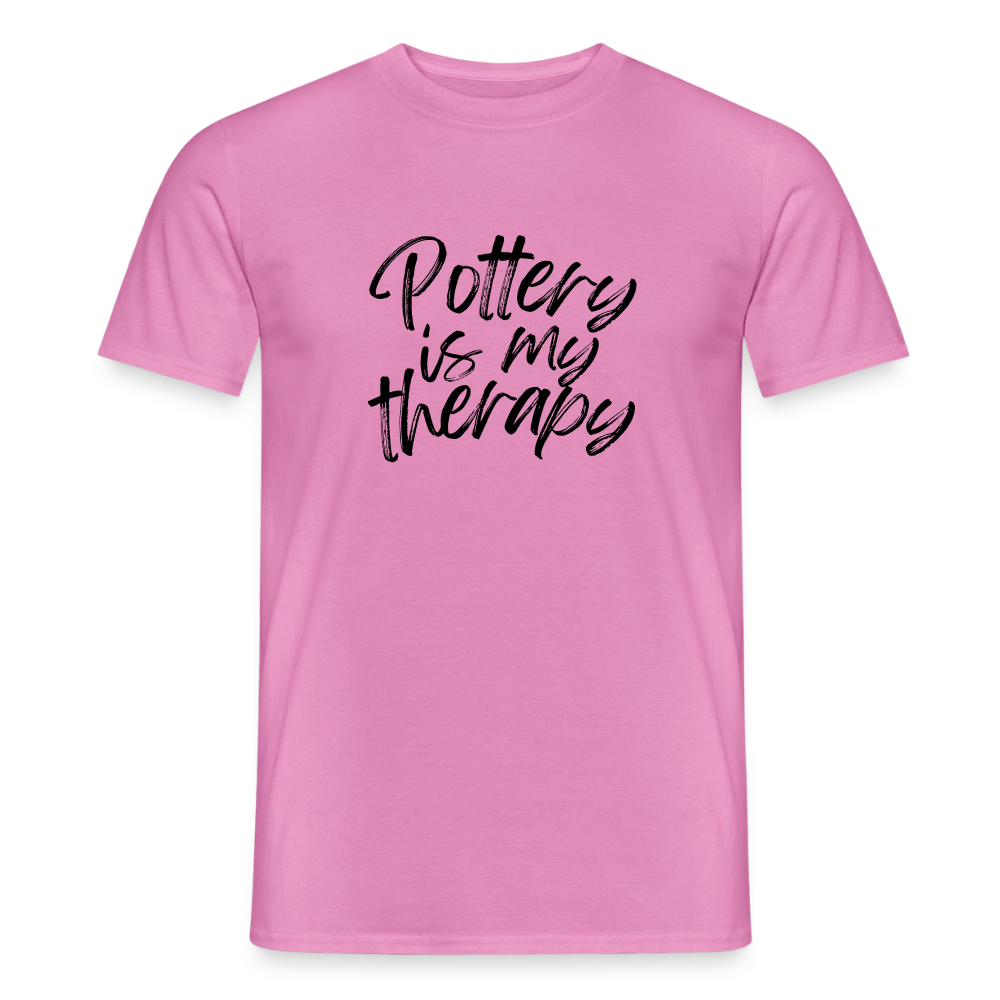 Pottery Is My Therapy · T-shirt — pink — front