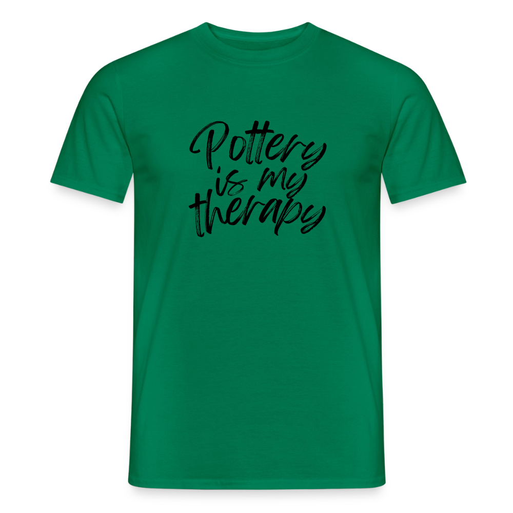 Pottery Is My Therapy · T-shirt — kelly green — front